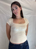 Butter Yellow Swan Tee