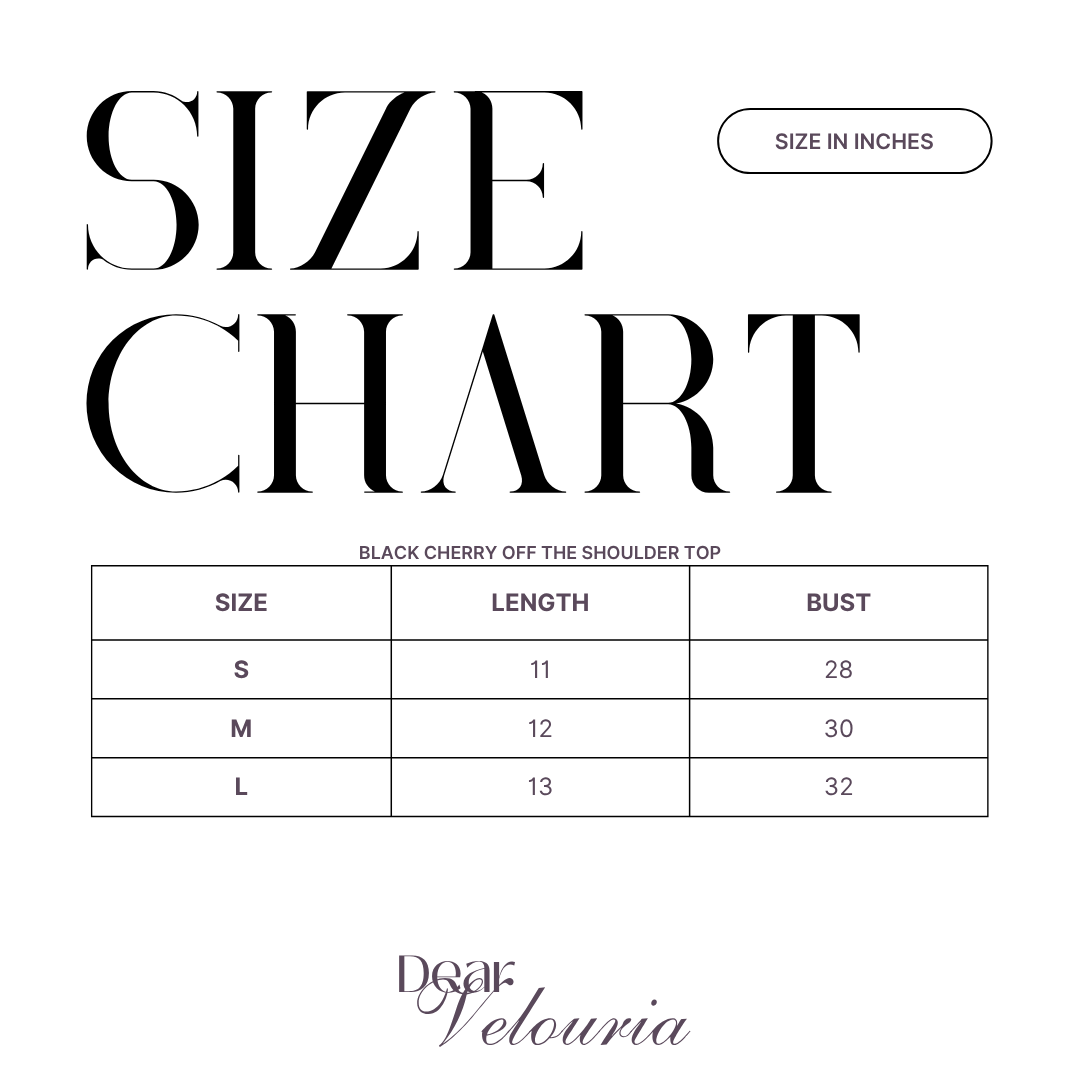 BLACK CHERRY OFF THE SHOULDER TOP