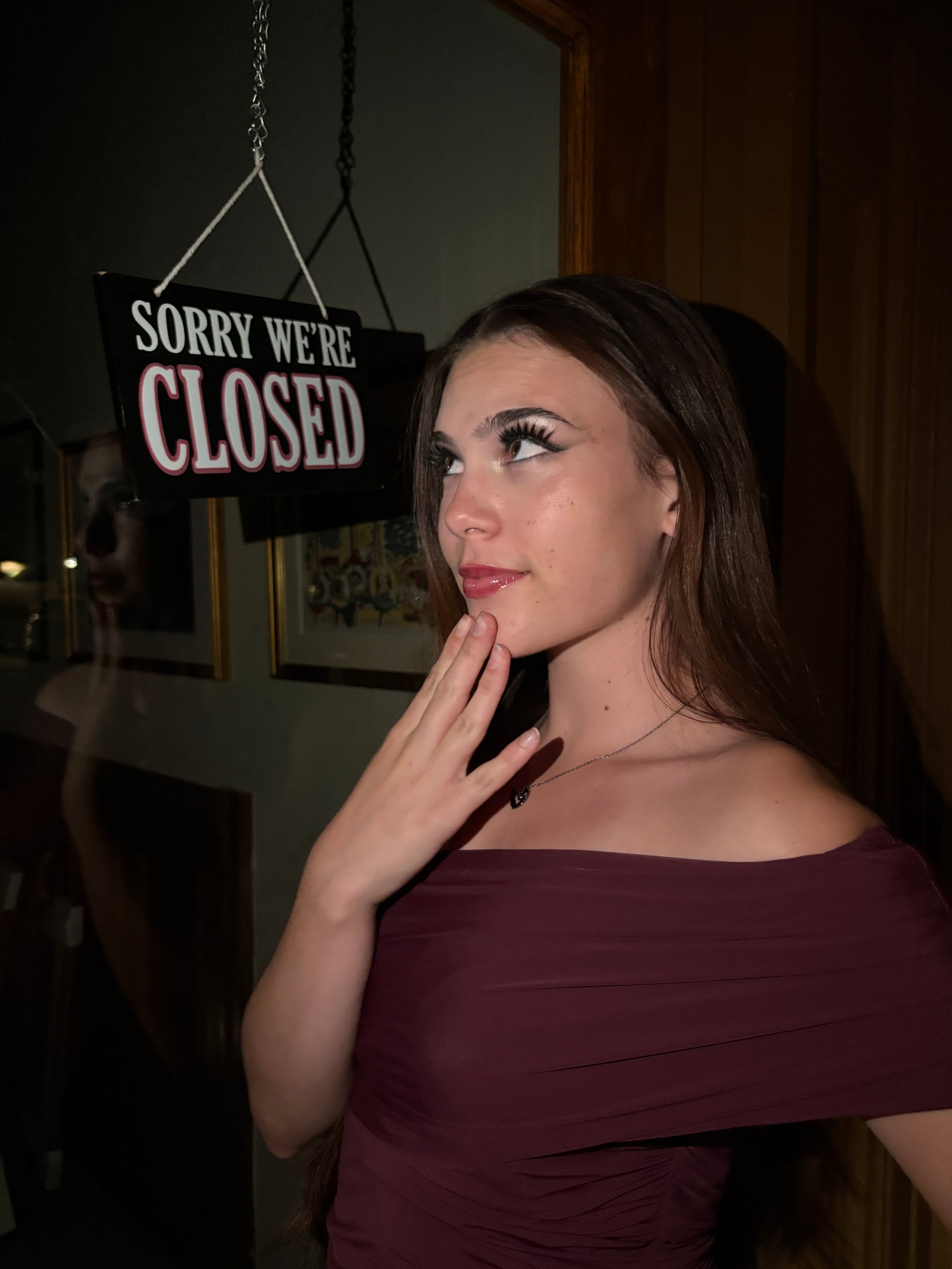 BLACK CHERRY OFF THE SHOULDER TOP