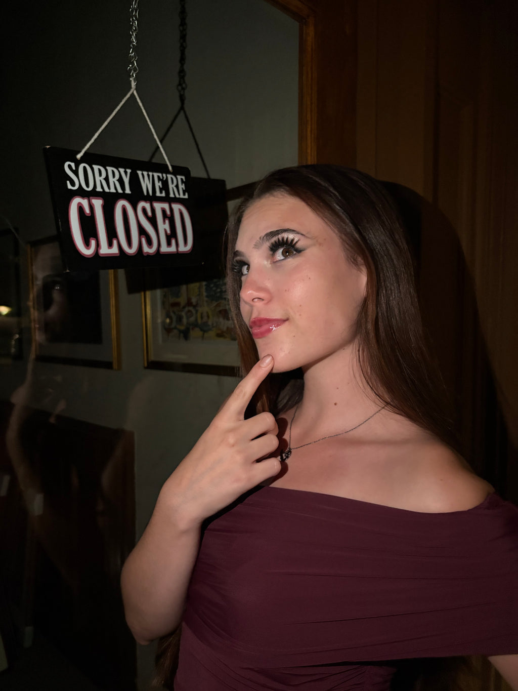 BLACK CHERRY OFF THE SHOULDER TOP