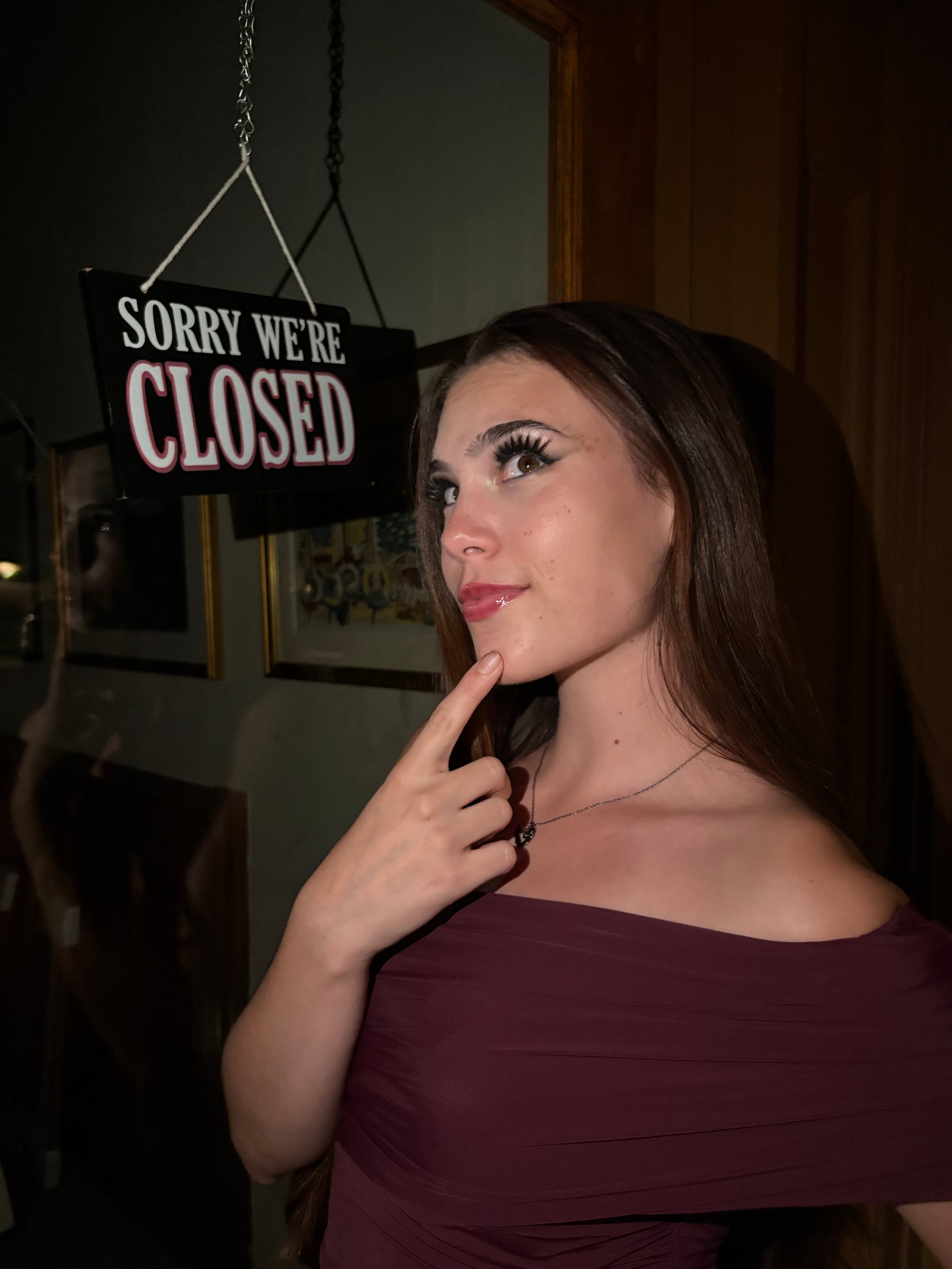 BLACK CHERRY OFF THE SHOULDER TOP