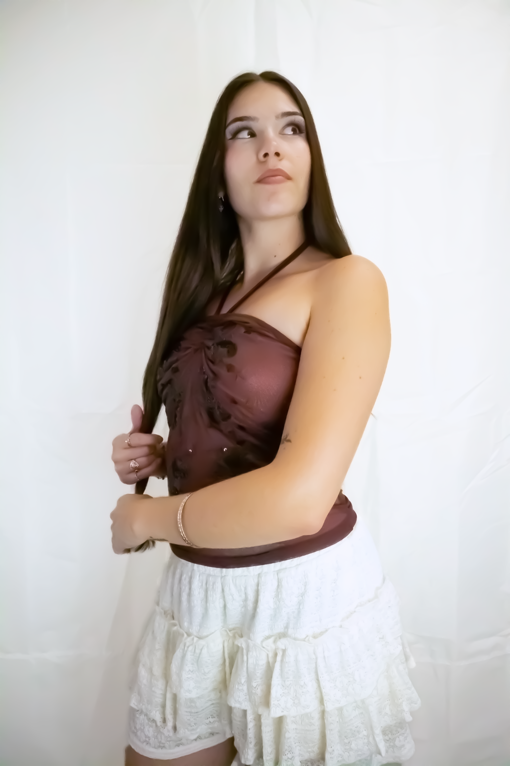 Sunkissed Embroidered Halter Cami Top
