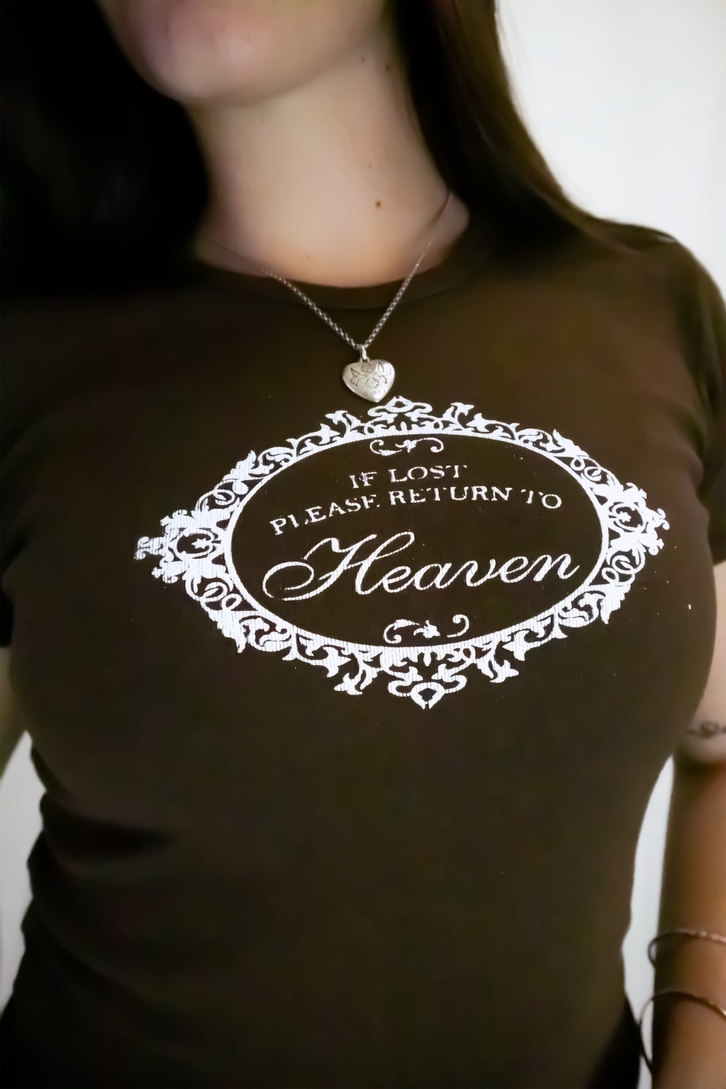 Brown Return to Heaven Baby Tee