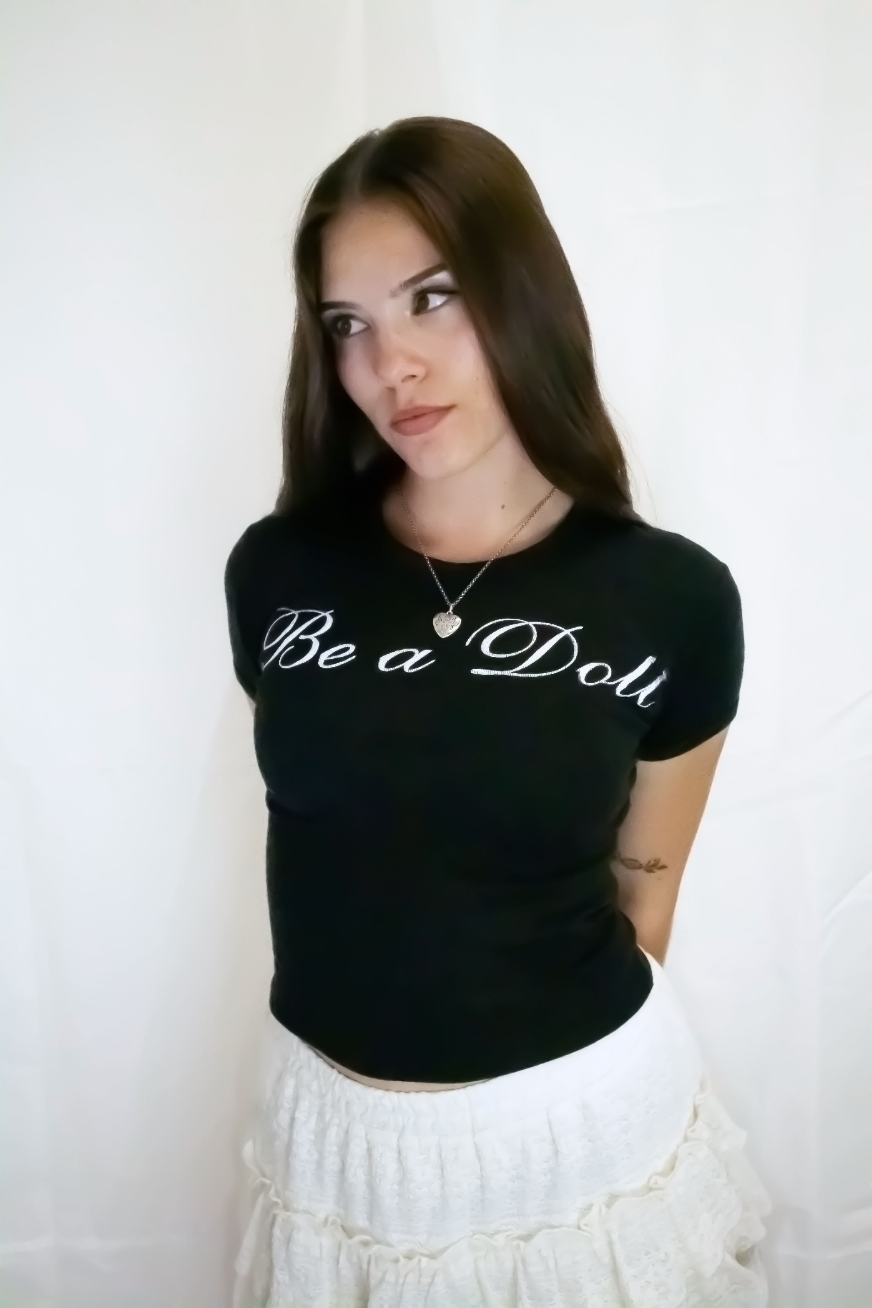 Black "Be a Doll" Baby Tee